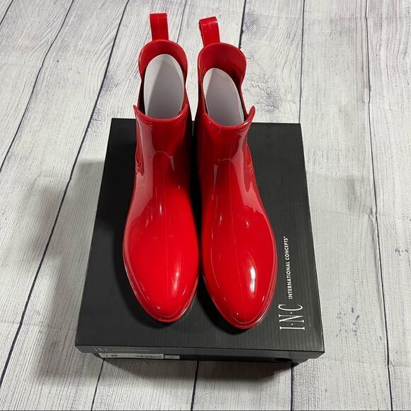 INC Raelynn Red Rain Boots - Picture 7 of 7